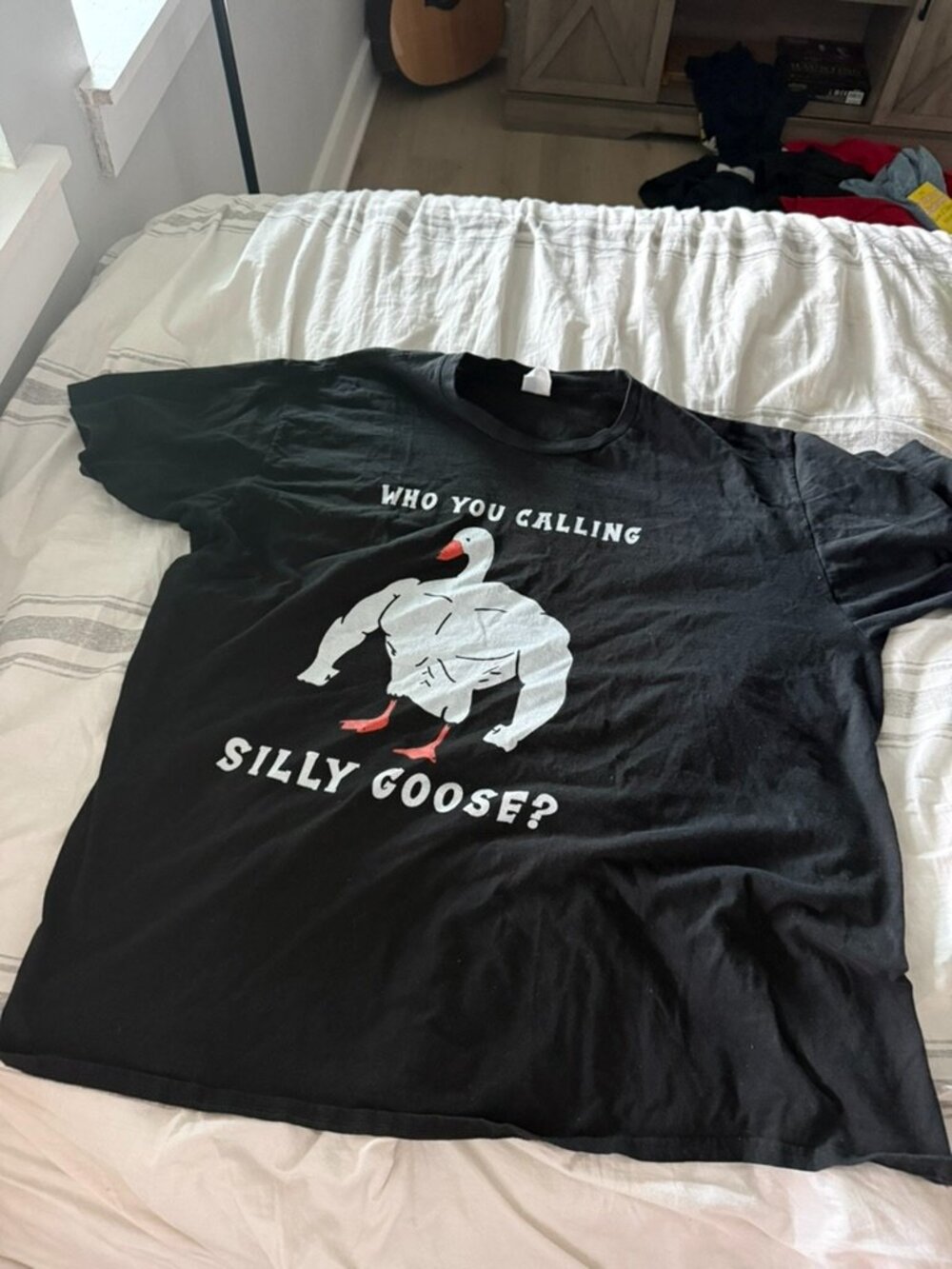 Port & Company Black Graphic T-Shirt “Silly Goose” – Size 3XL